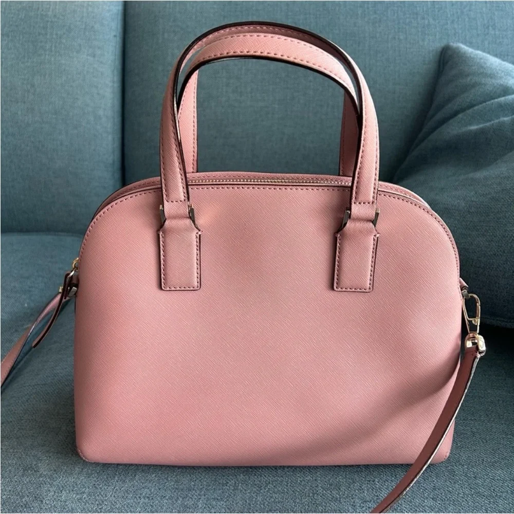 Kate Spade Cameron Street Lottie Safiano Leather Crossbody Bag Medium in Pink